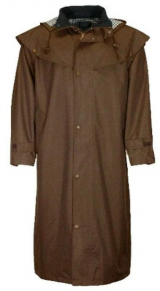 Mens Waterproof Cape brown long